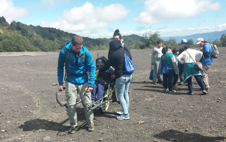 Estudiantes con capacidades diferentes visitan el Parque Nacional de Villarrica